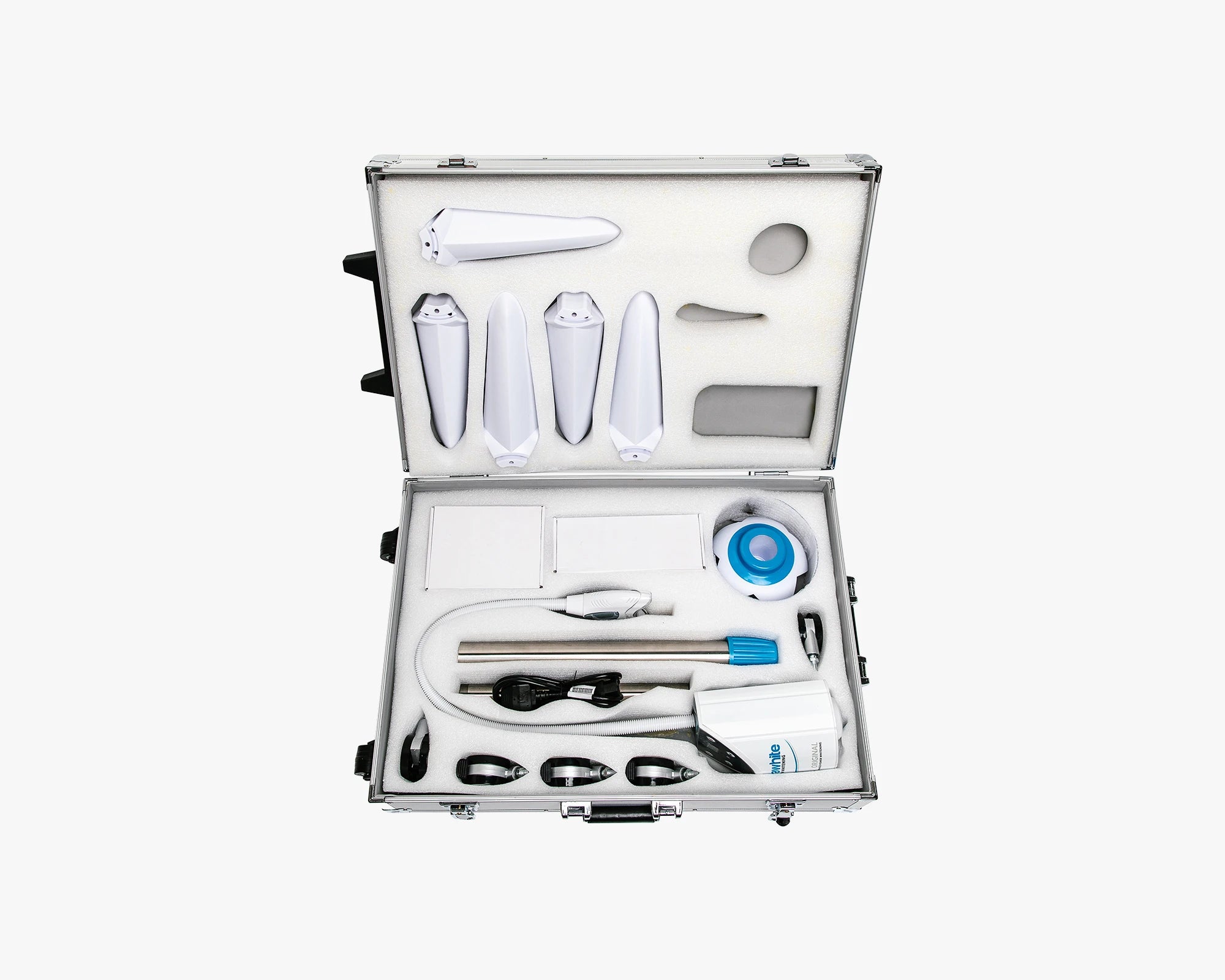 Silver Teeth Whitening Machine in Open case